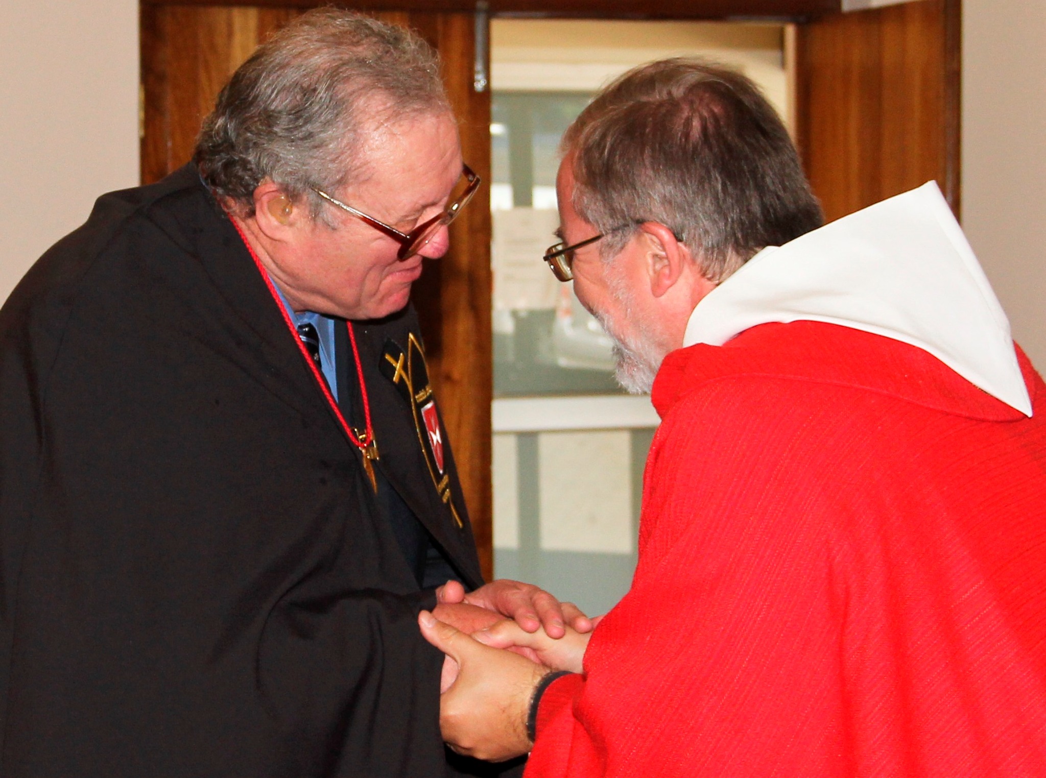 Frà Matthew Festing during his admission as an Honorary Dedicated Member on 13 April 2014