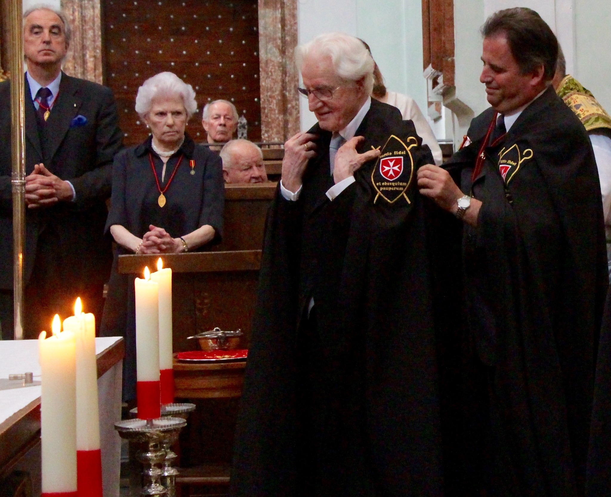 Dr Victor Freiherr von Baillou during his admission as an Honorary Dedicated Member on 29 May 2016