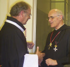 Abbot Godfrey Sieber O.S.B. receiving the Cross pro piis meritis on 24 June 2007