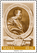 Malta postage stamp showing Juan de Homedes