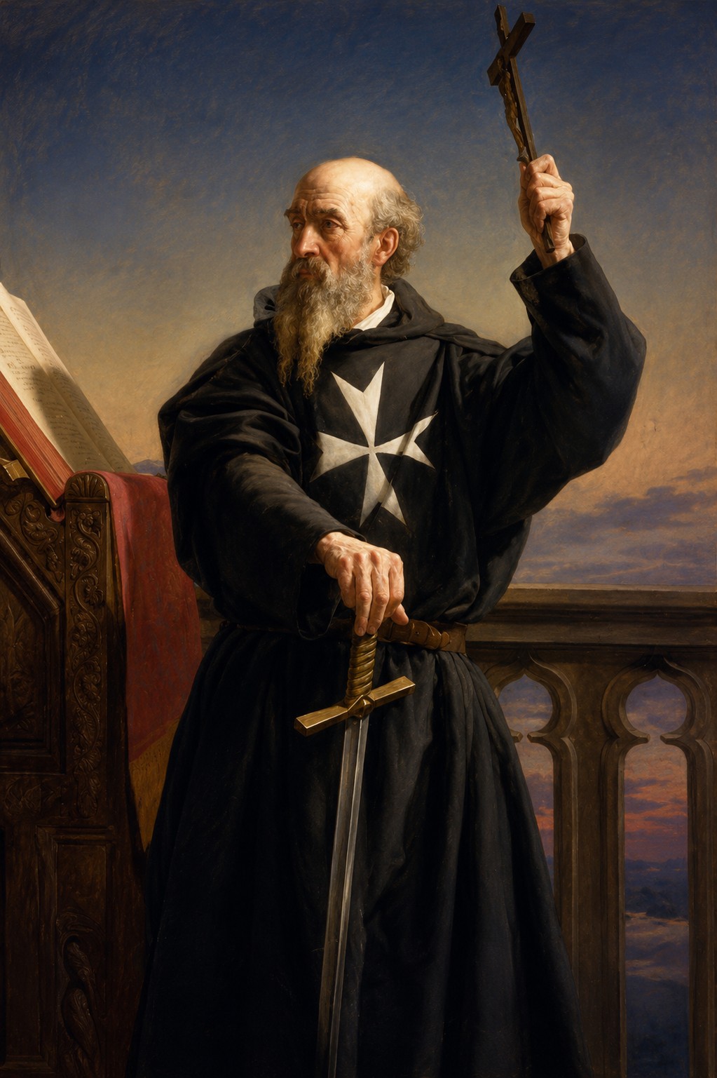 Blessed Raymond du Puy in the Riviera memorial painting
