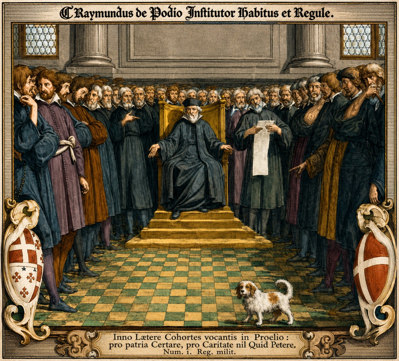 Blessed Raymond du Puy presenting the Rule