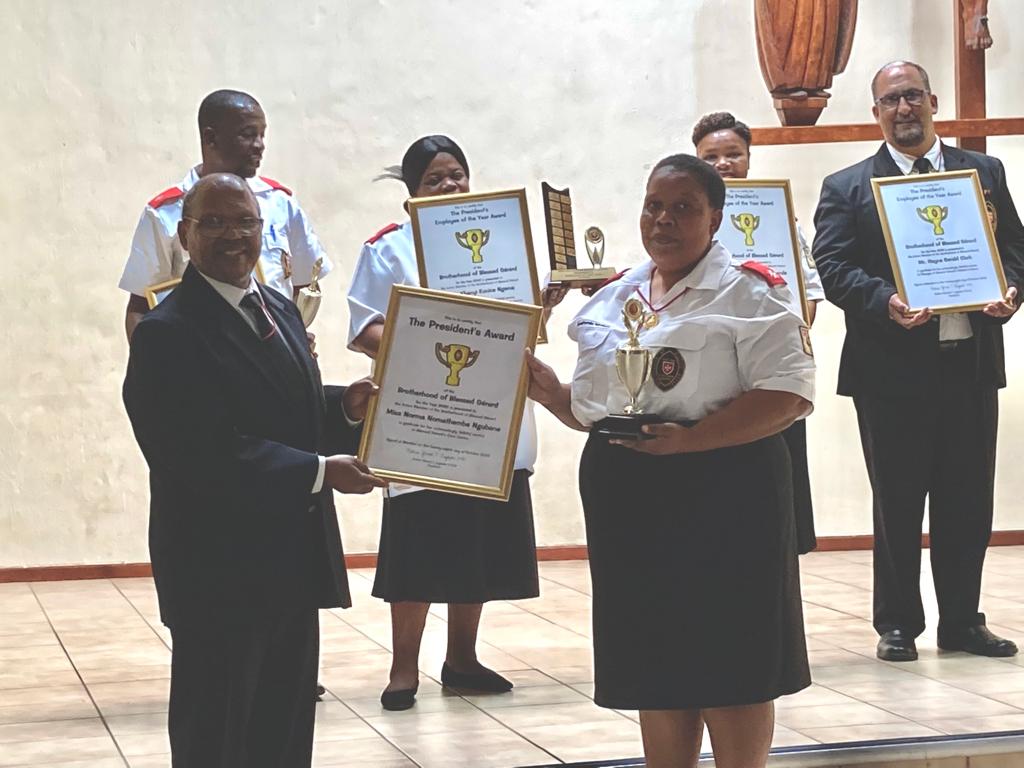Norma Nomathemba Ngubane with her President’s Award