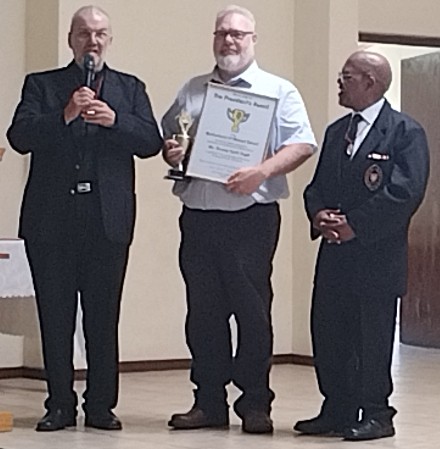 Thomas Garth Vogel receiving the President’s Award for 2024