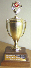 President’s Award trophy bearing Dorothy Wynne’s name for 2003