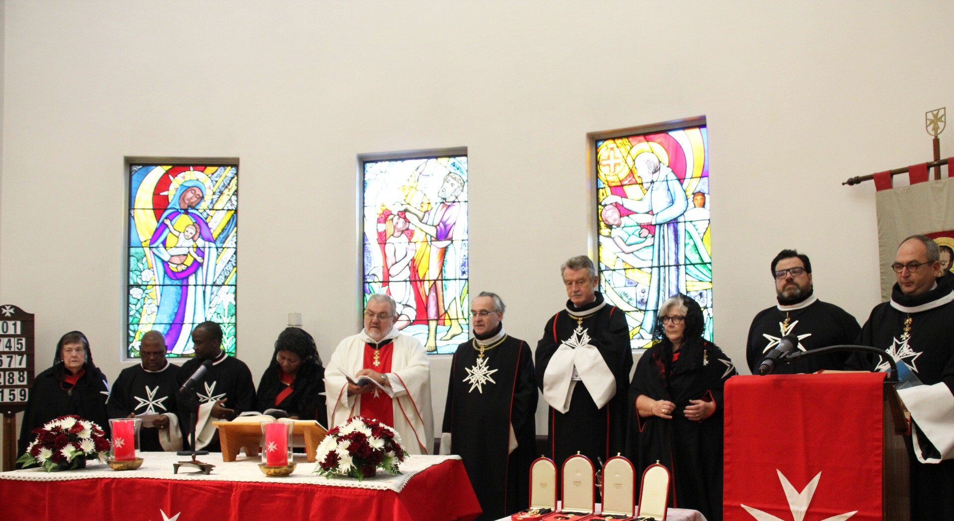 Members and representatives of the Order of Malta at the promotions in Mandeni on 29 October 2017